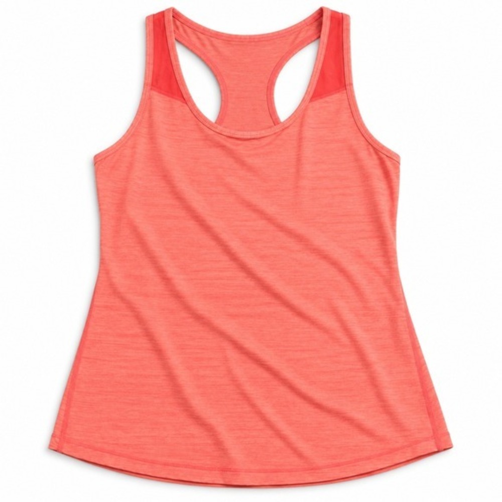 Lululemon Coral Pink Racerback Tank Top with Built In Bra Size 6